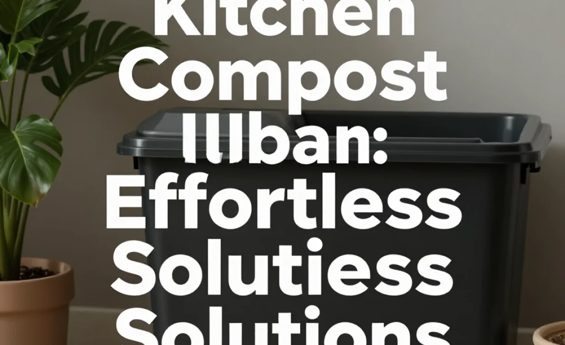 Kitchen Compost Urban: Effortless Solutions