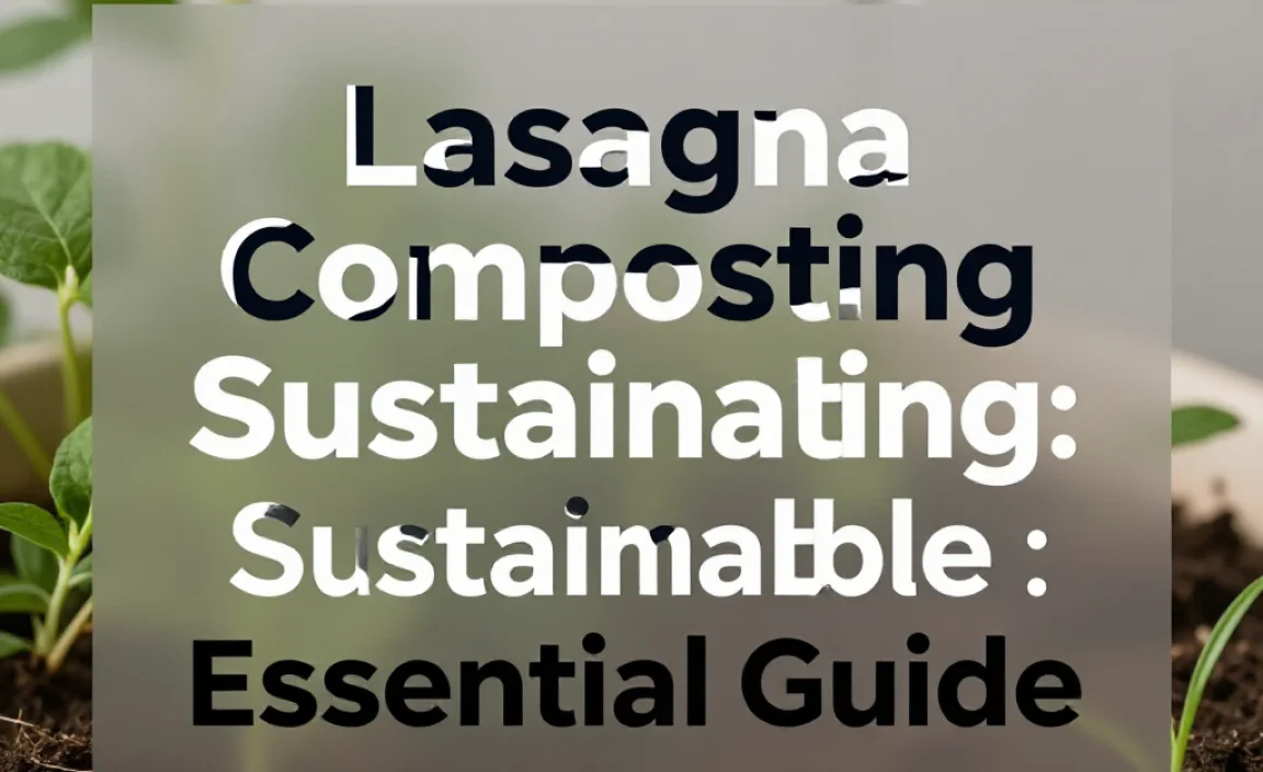 Lasagna Composting Sustainable: Essential Guide