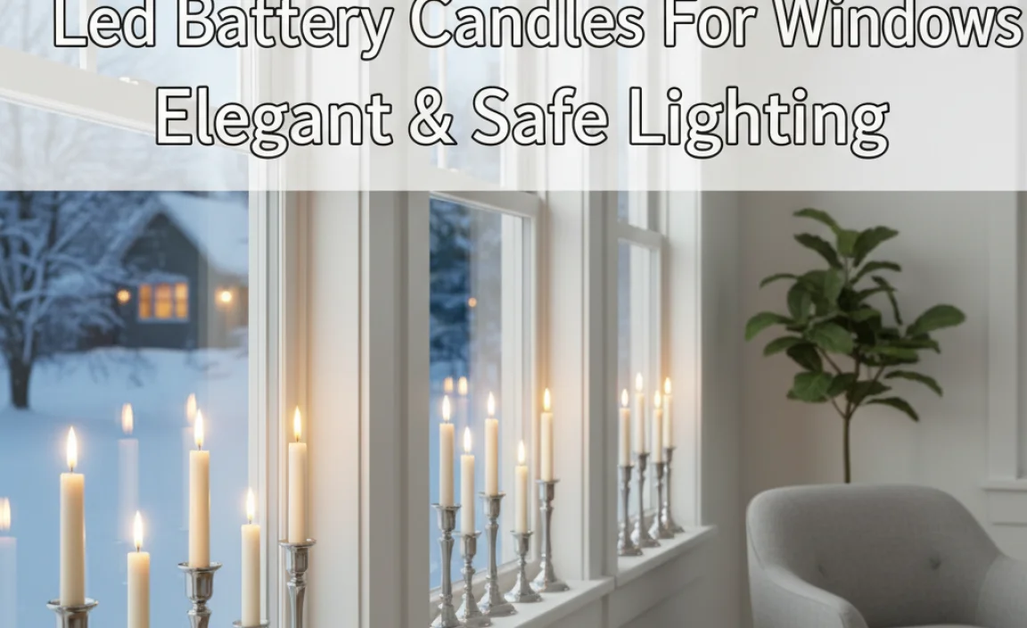 Led Battery Candles For Windows: Elegant & Safe Lighting
