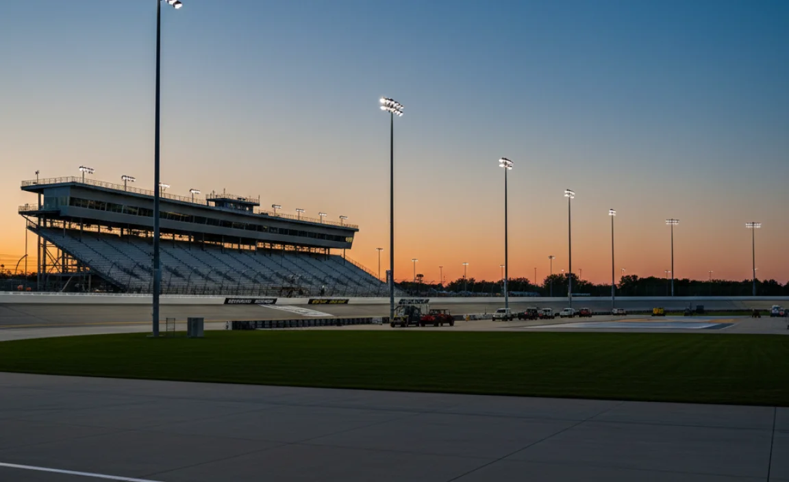 Lighting System Status at Michigan International Speedway