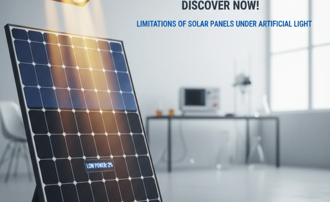 Limitations of Solar Panels under Artificial Light