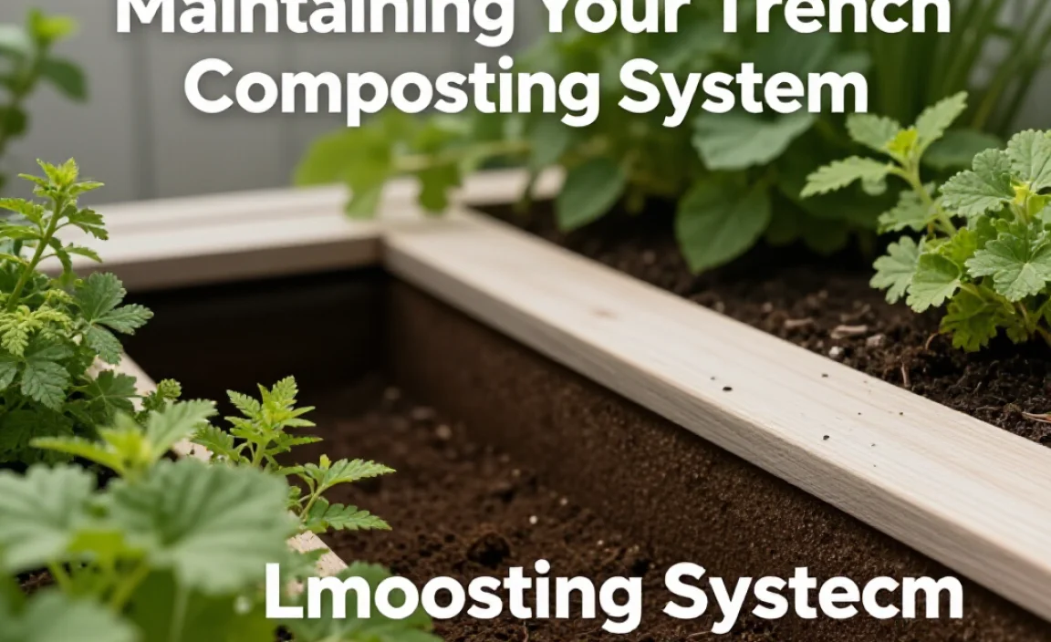 Maintaining Your Trench Composting System