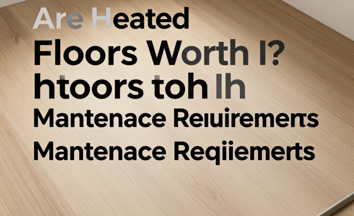 Maintenance Requirements