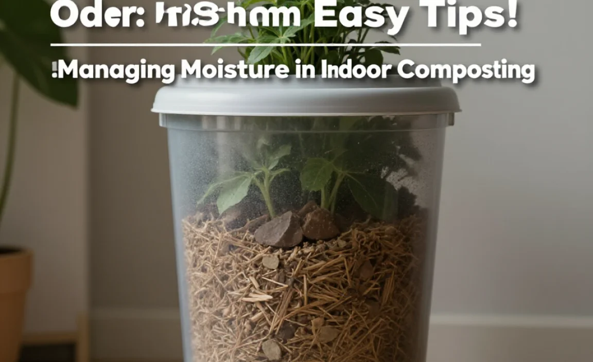 Managing Moisture in Indoor Composting