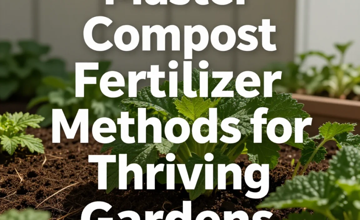 Master Compost Fertilizer Methods for Thriving Gardens