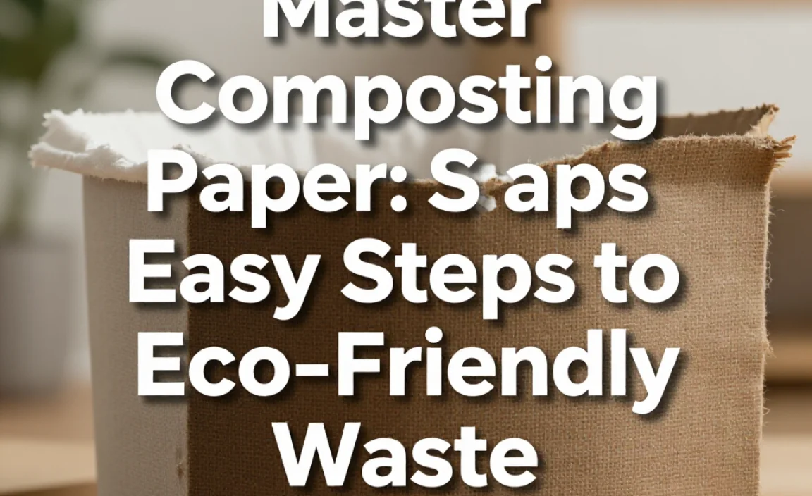 Master Composting Paper: Easy Steps to Eco-Friendly Waste