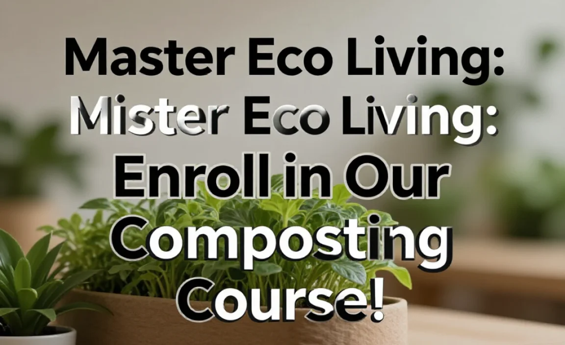 Master Eco Living: Enroll in Our Composting Course!