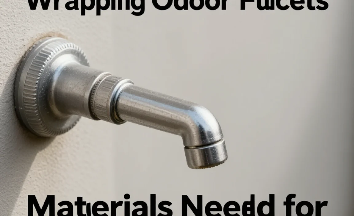 Materials Needed for Wrapping Outdoor Faucets