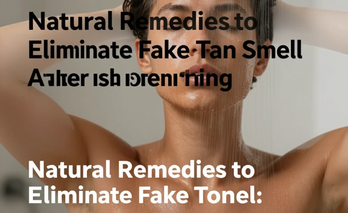 Natural Remedies to Eliminate Fake Tan Smell