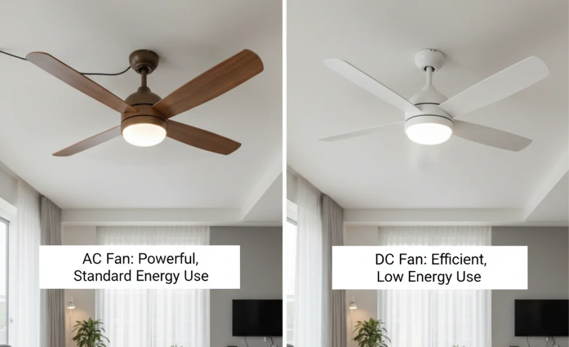 Performance Comparison: AC vs. DC Ceiling Fans