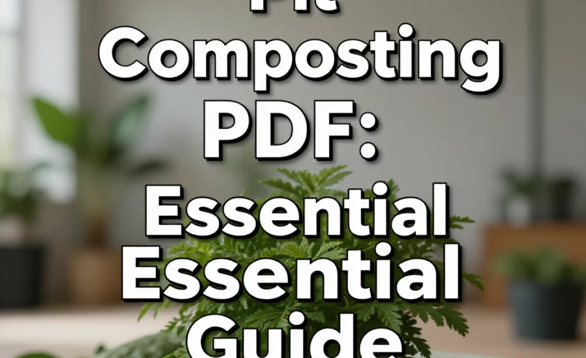 Pit Composting PDF: Your Essential Guide