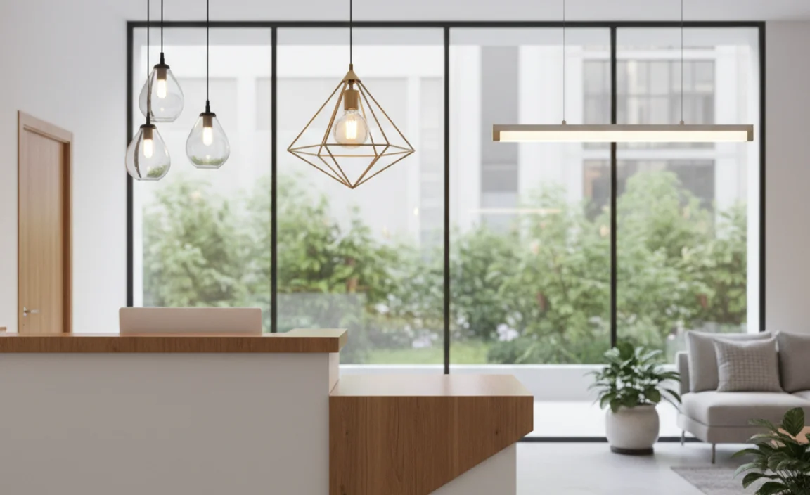 Popular Pendant Lighting Styles for Reception Desks