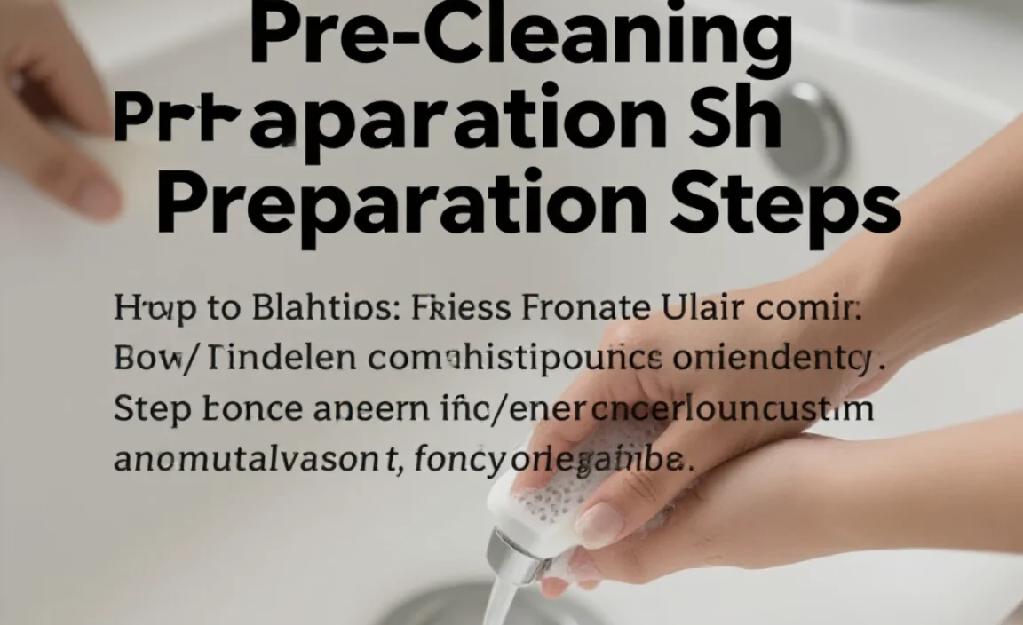 Pre-Cleaning Preparation Steps