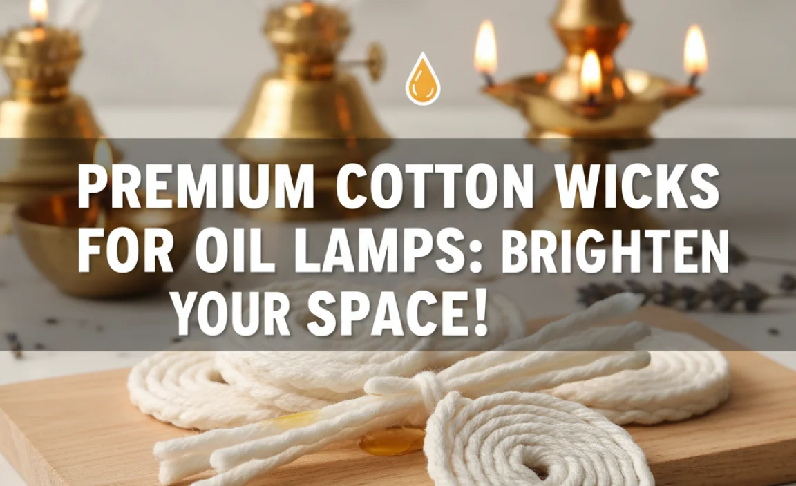 Premium Cotton Wicks For Oil Lamps: Brighten Your Space!