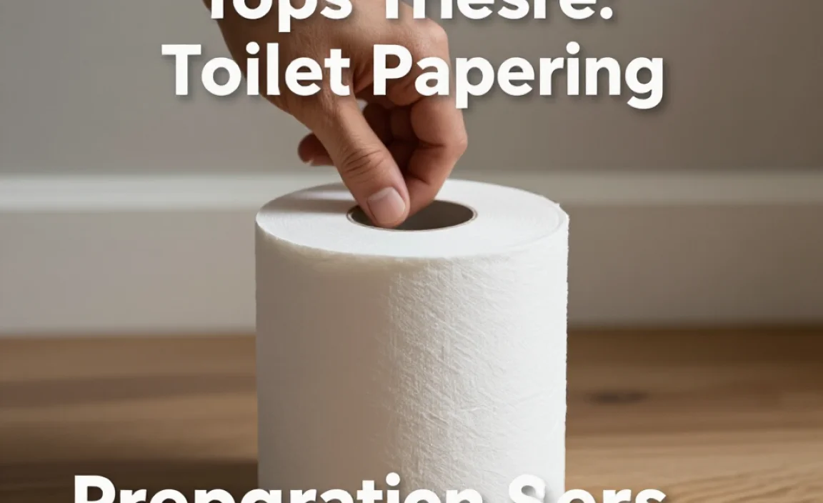 Preparation Steps Before Toilet Papering