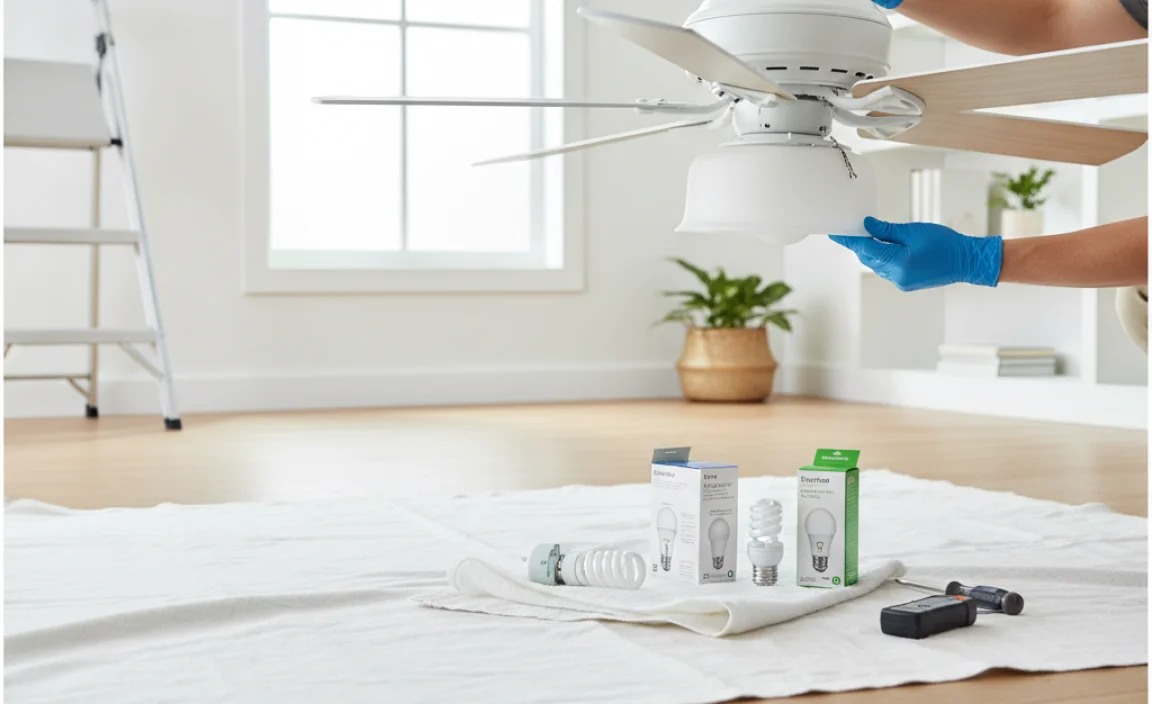 Preparing for Light Bulb Replacement