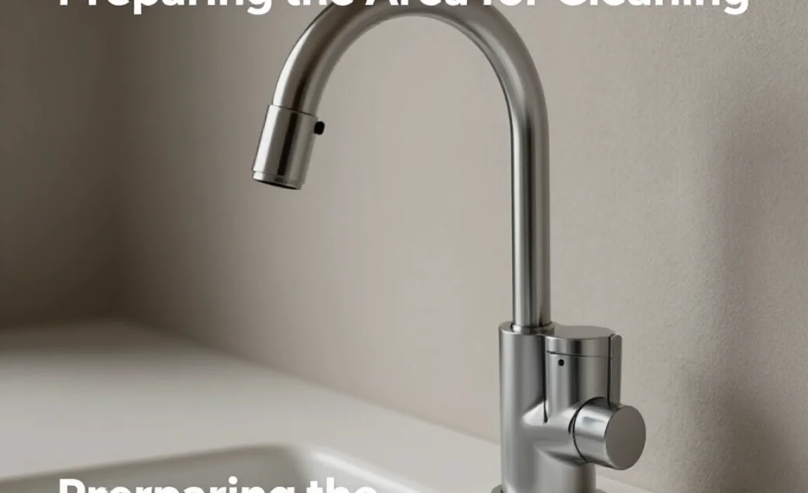 Preparing the Area for Cleaning