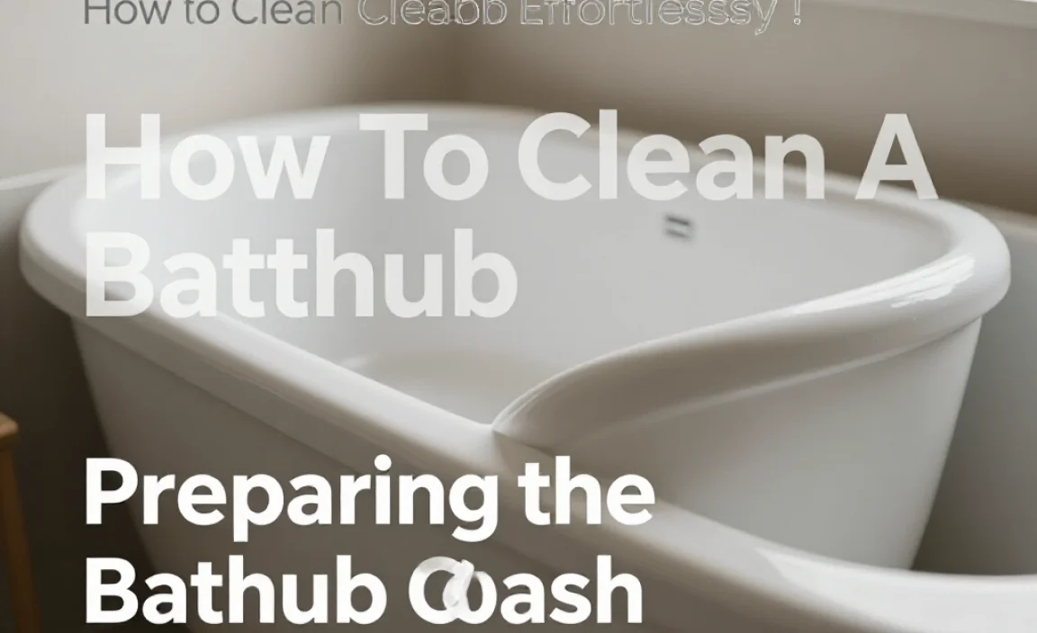 Preparing the Bathtub for Cleaning