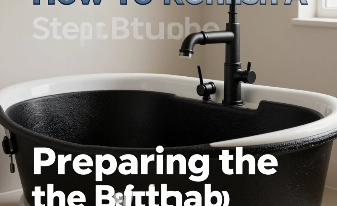 Preparing the Bathtub for Refinishing