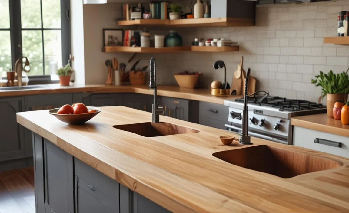 Preparing the Butcher Block for Cutting