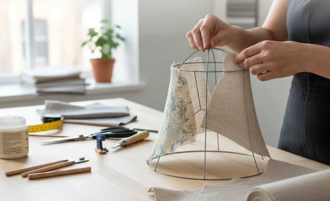 Preparing the Lamp Shade