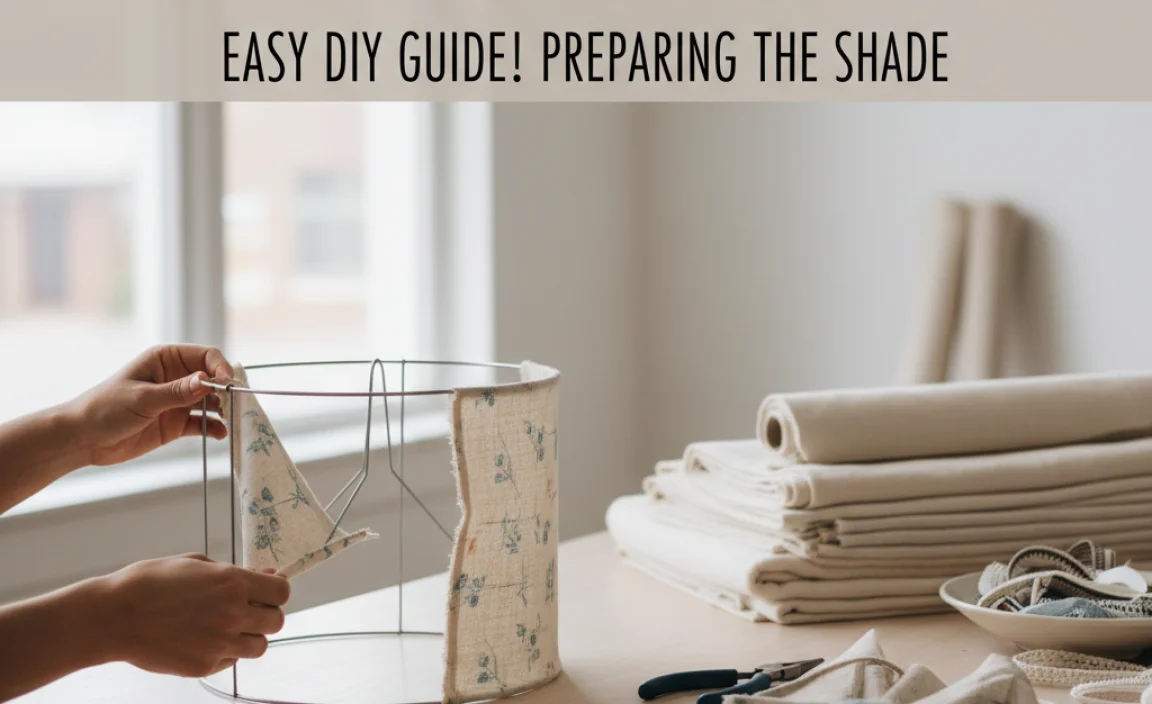 Preparing the Lamp Shade