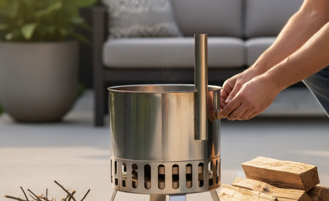 Preparing the Solo Stove for Ignition