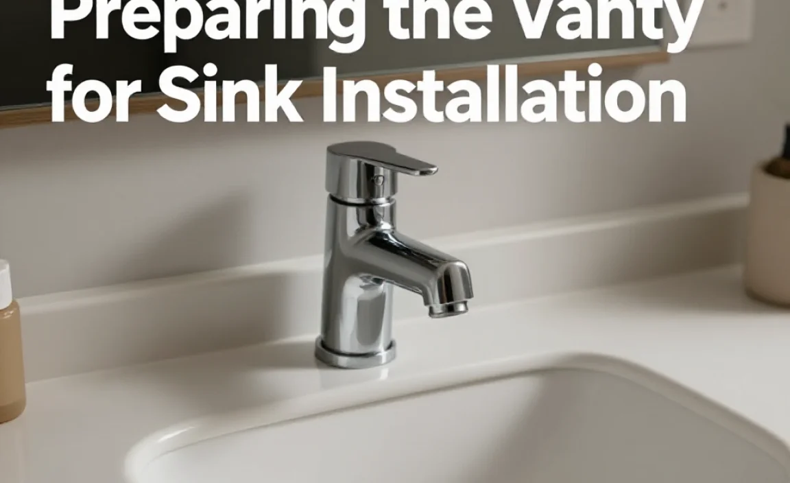 Preparing the Vanity for Sink Installation
