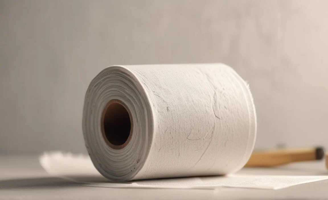 Preparing Toilet Paper for Embroidery