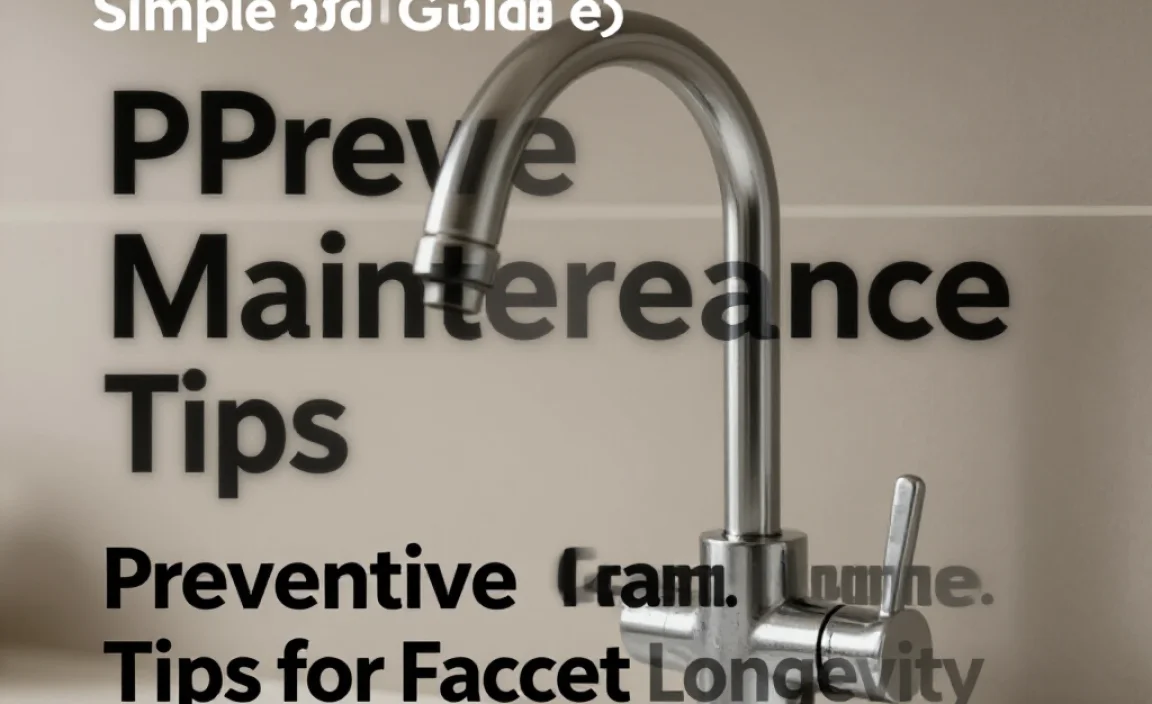 Preventive Maintenance Tips for Faucet Longevity