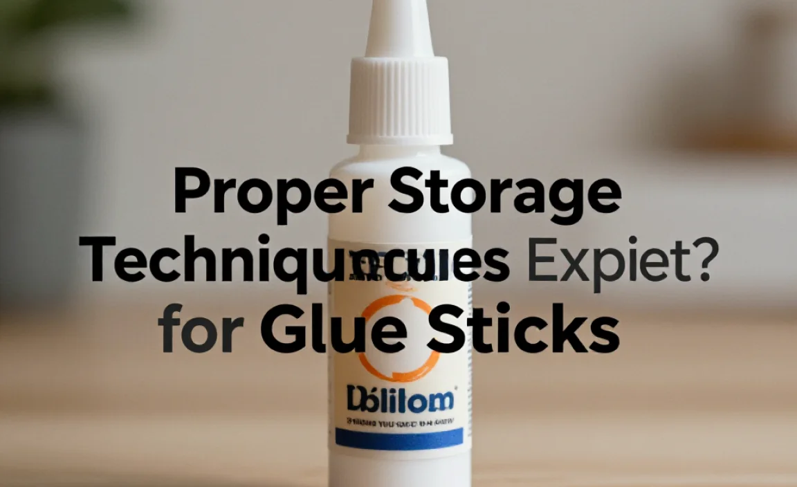 Proper Storage Techniques for Glue Sticks