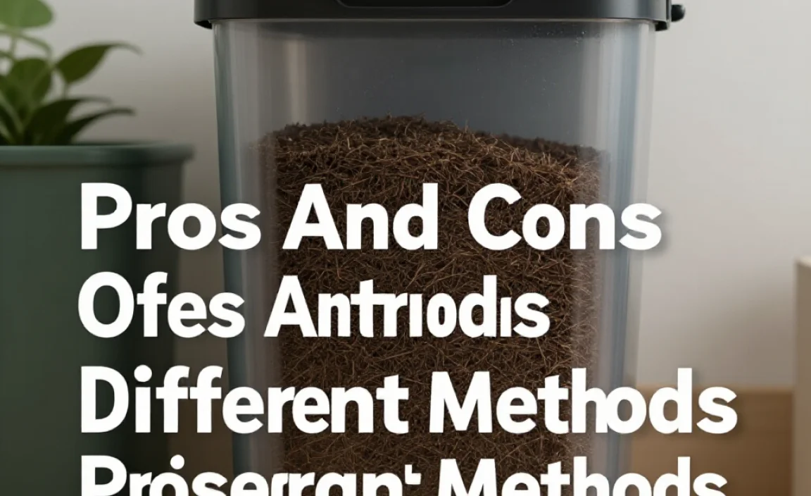 Pros And Cons Of Different Methods