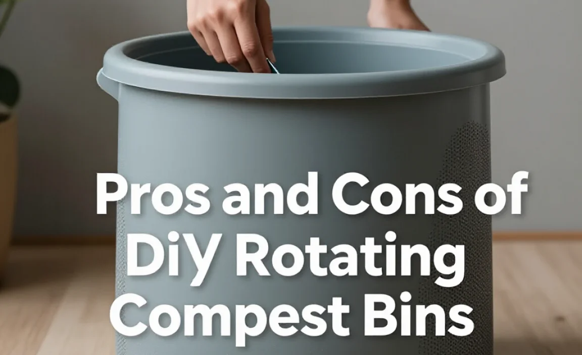 Pros and Cons of DIY Rotating Compost Bins