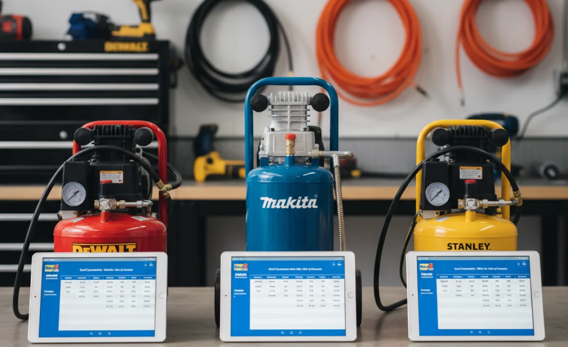 Quick Comparison Table: Single-Stage 4-Gallon Air Compressors