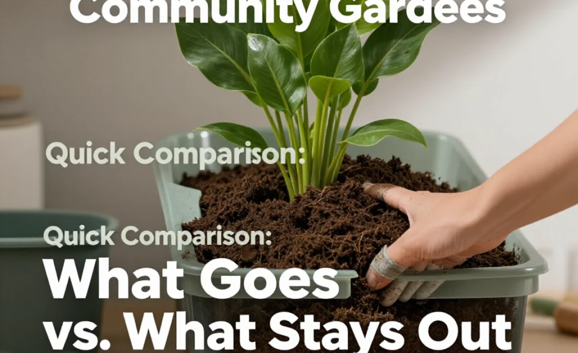 Quick Comparison: What Goes In vs. What Stays Out