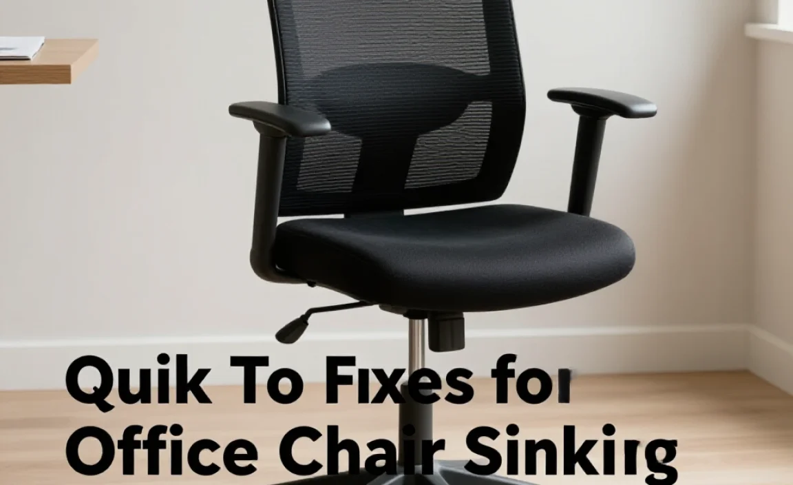 Quick Fixes for Office Chair Sinking