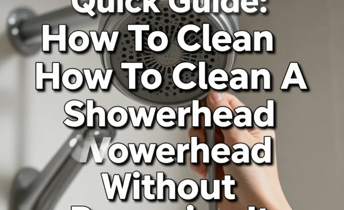 Quick Guide: How To Clean A Showerhead Without Removing It
