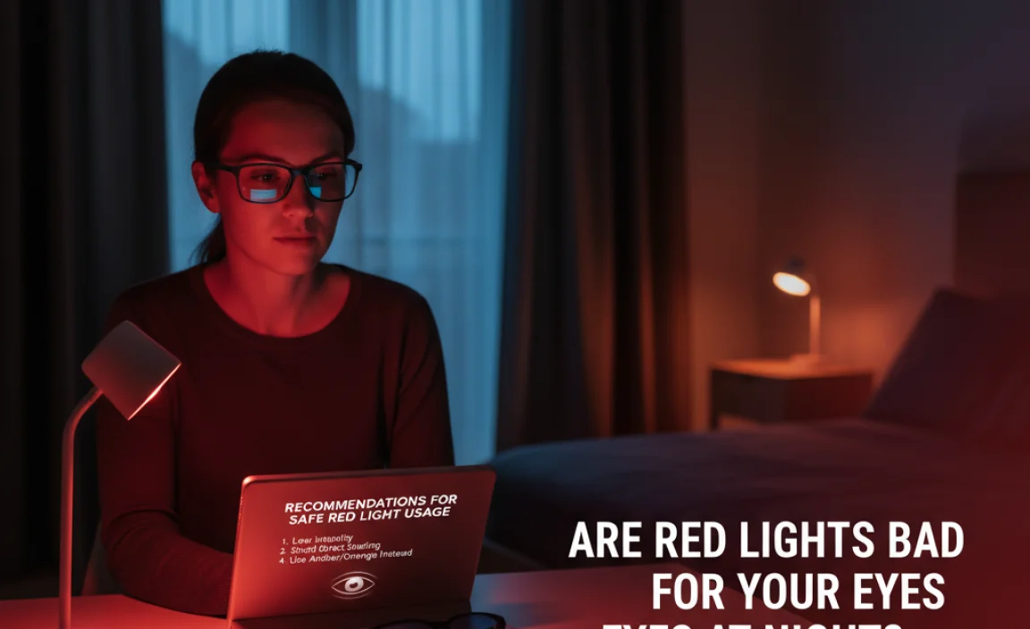 Recommendations for Safe Red Light Usage