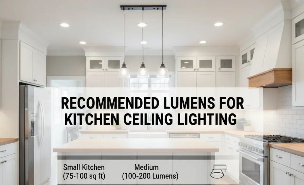 Recommended Lumens for Kitchen Ceiling Lighting