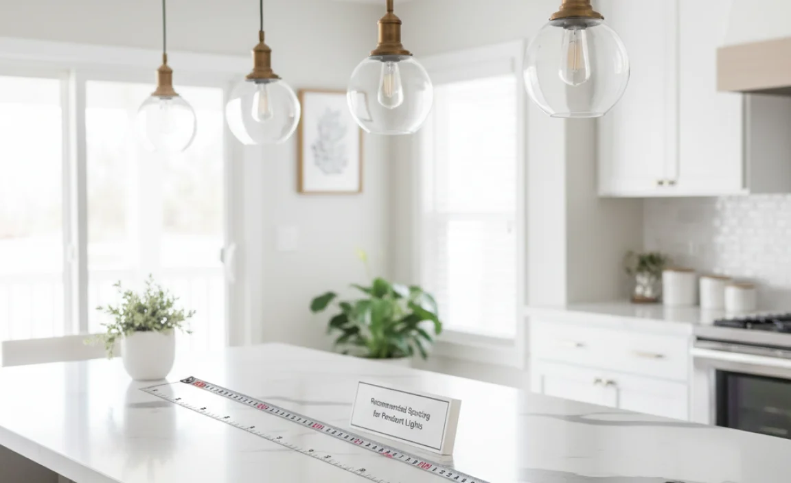 Recommended Spacing for Pendant Lights