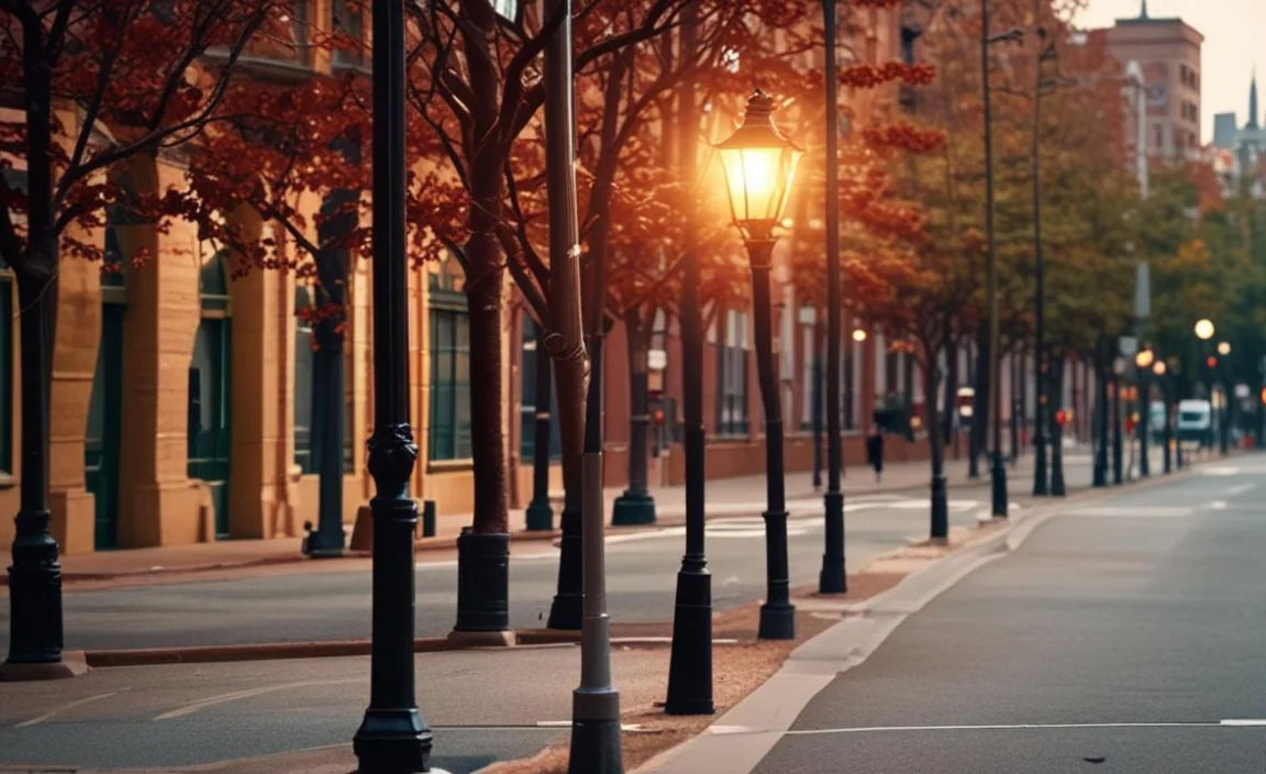 Regional Differences in Street Lamp Heights