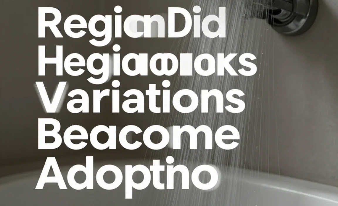 Regional Variations in Hot Shower Adoption