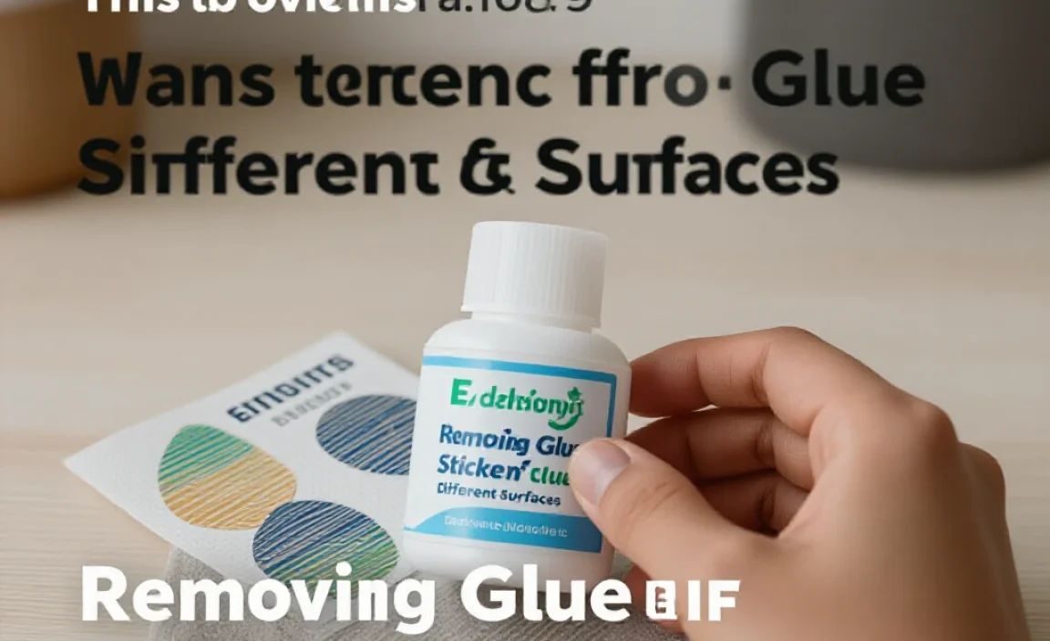 Removing Glue from Different Surfaces
