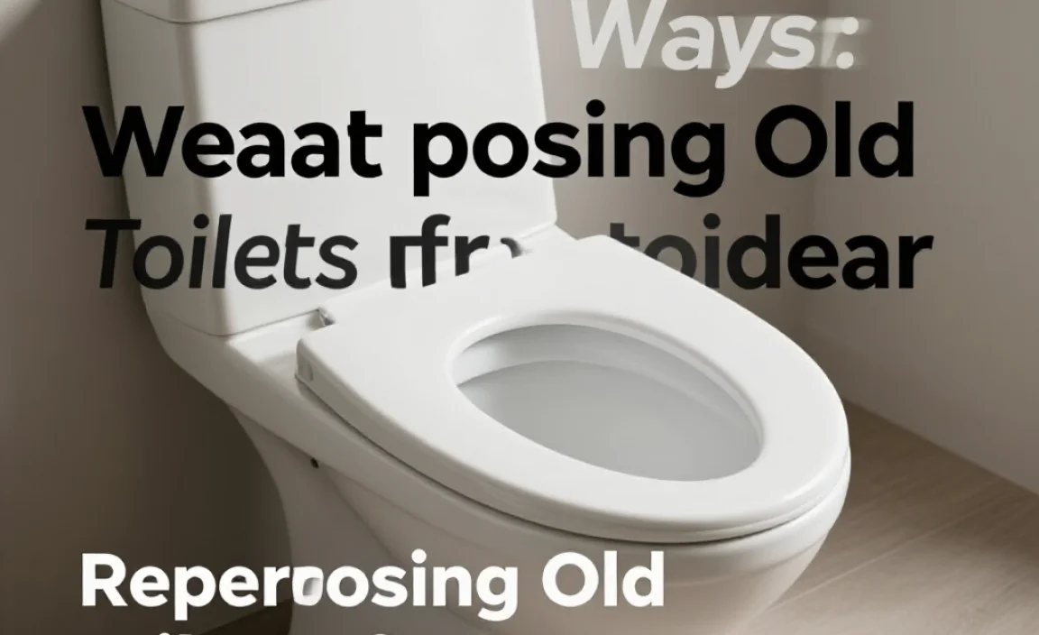 Repurposing Old Toilets for Home Decor