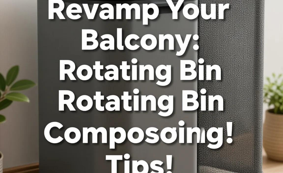 Revamp Your Balcony: Rotating Bin Composting Tips!