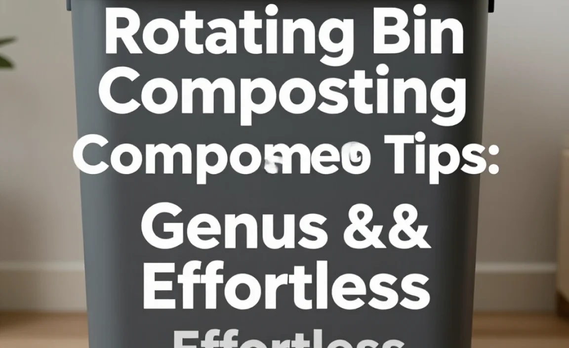 Rotating Bin Composting Tips: Genius & Effortless