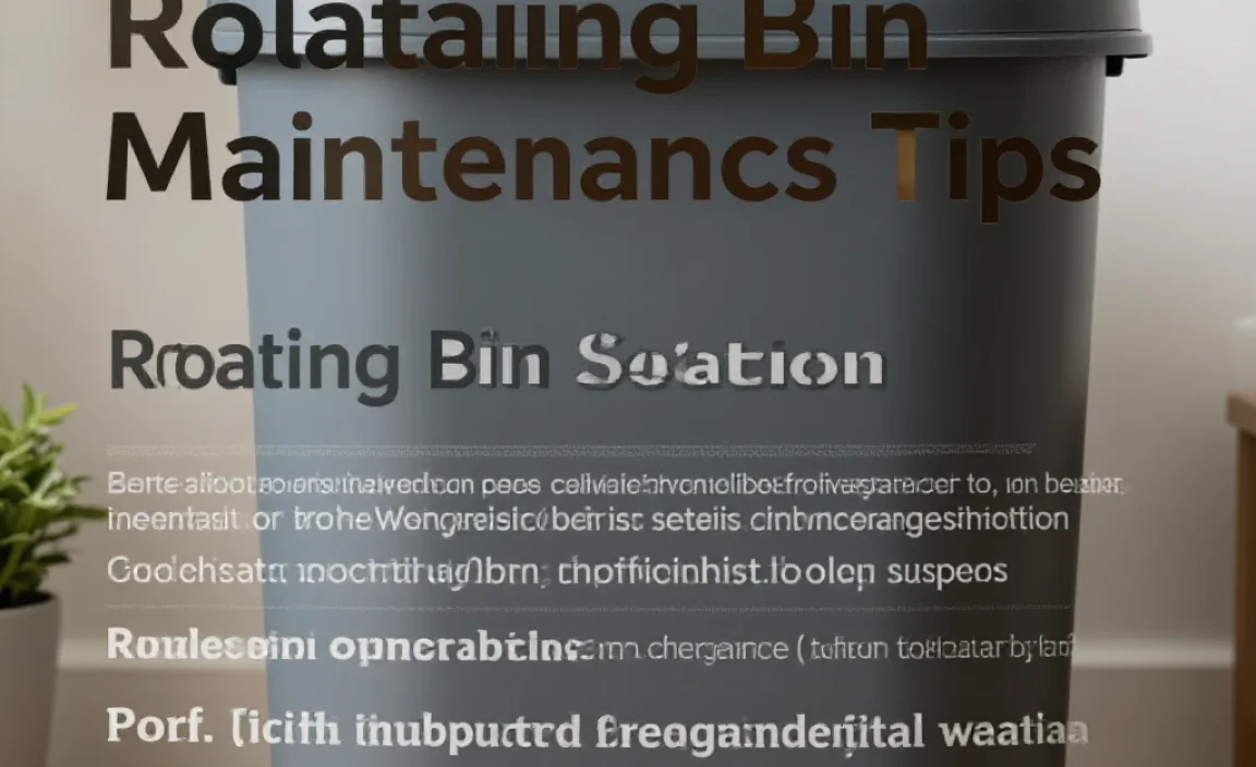 Rotating Bin Maintenance Tips