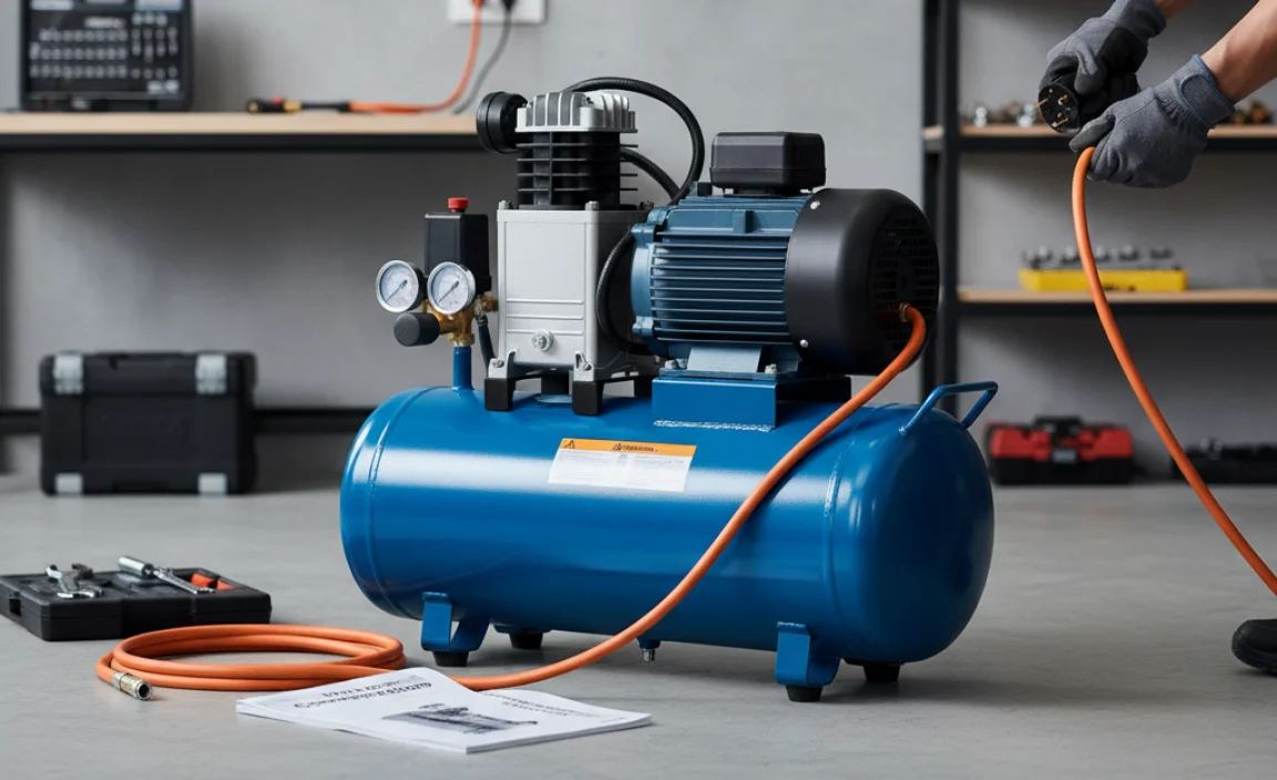 Setting Up Your 240V 10 Gallon Air Compressor: A Simple Guide