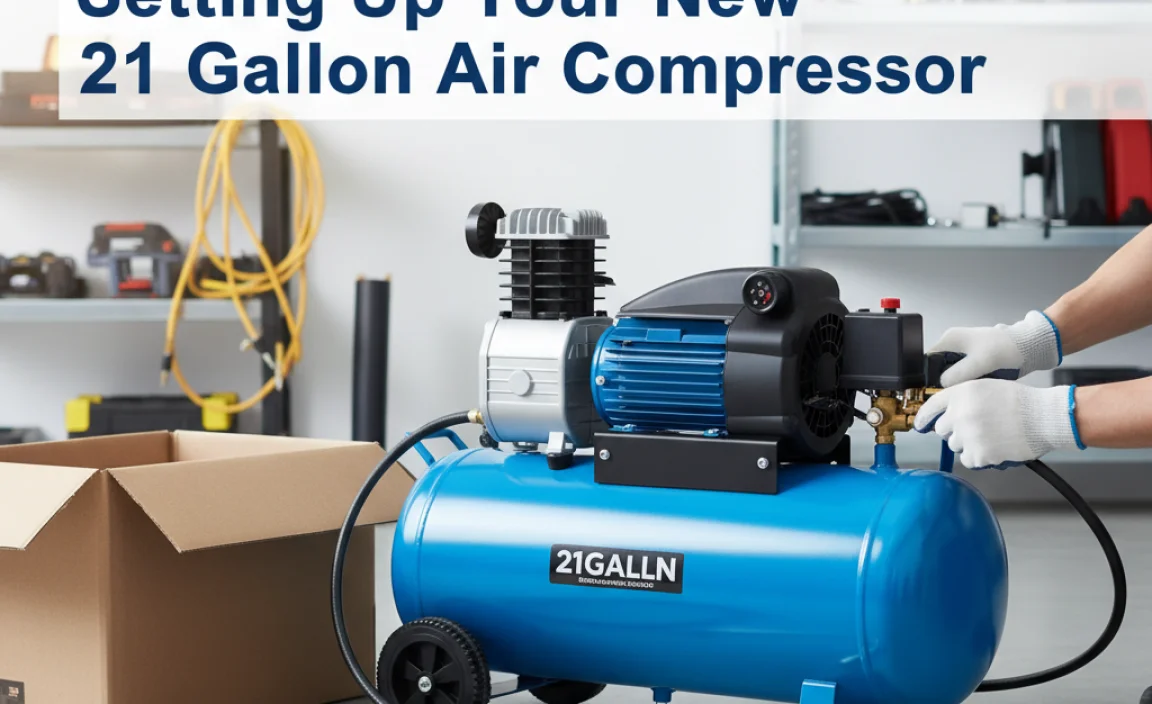 Setting Up Your New 21 Gallon Air Compressor