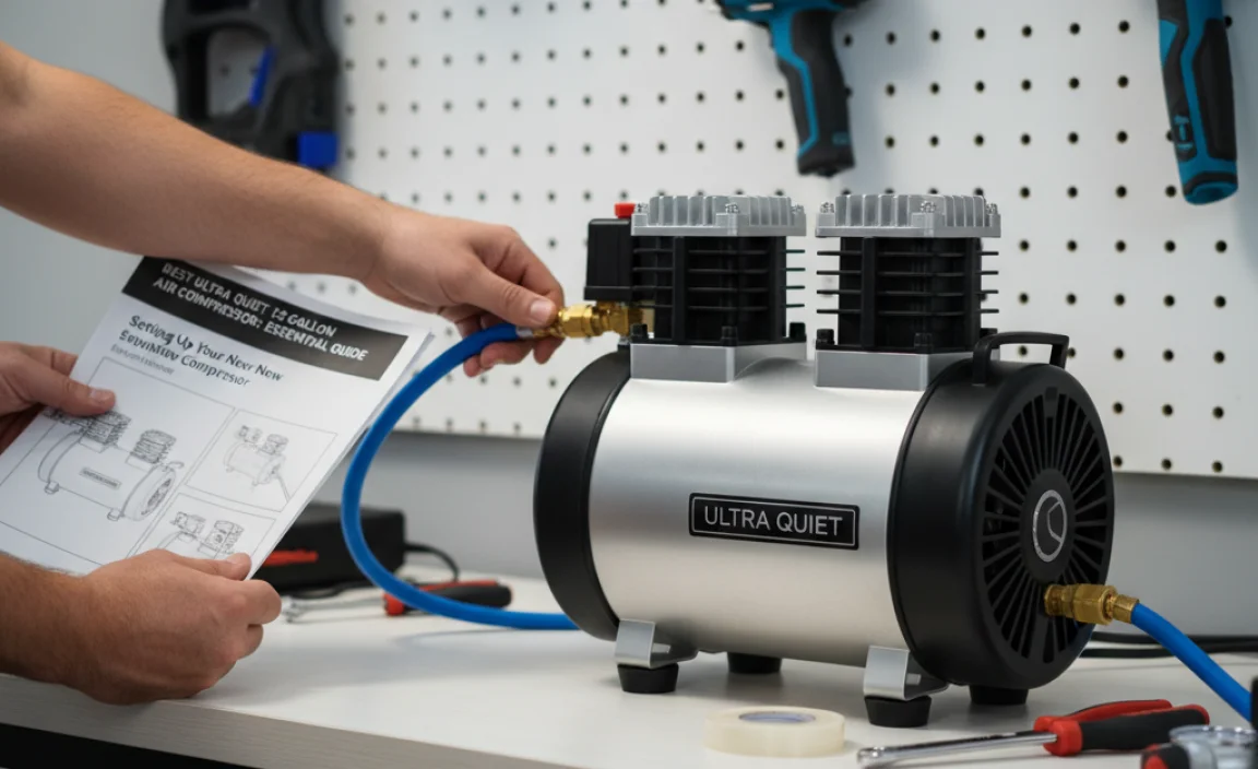 Setting Up Your New Ultra-Quiet 12 Gallon Air Compressor